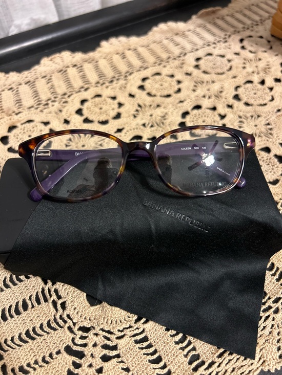 Banana Republic Accessories - Banana Republic Tortoiseshell Prescription Frames with Purple Temples